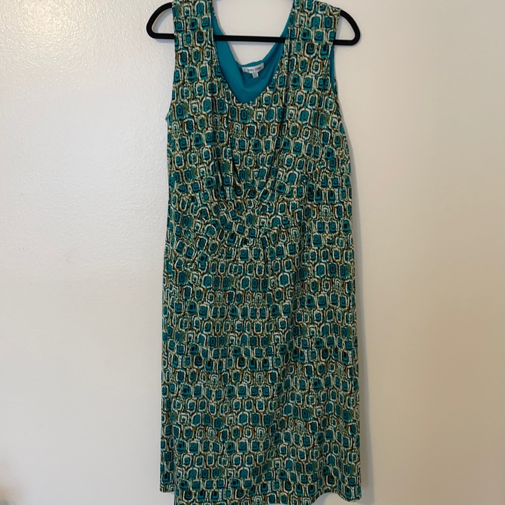 jones studio patterned professional dress